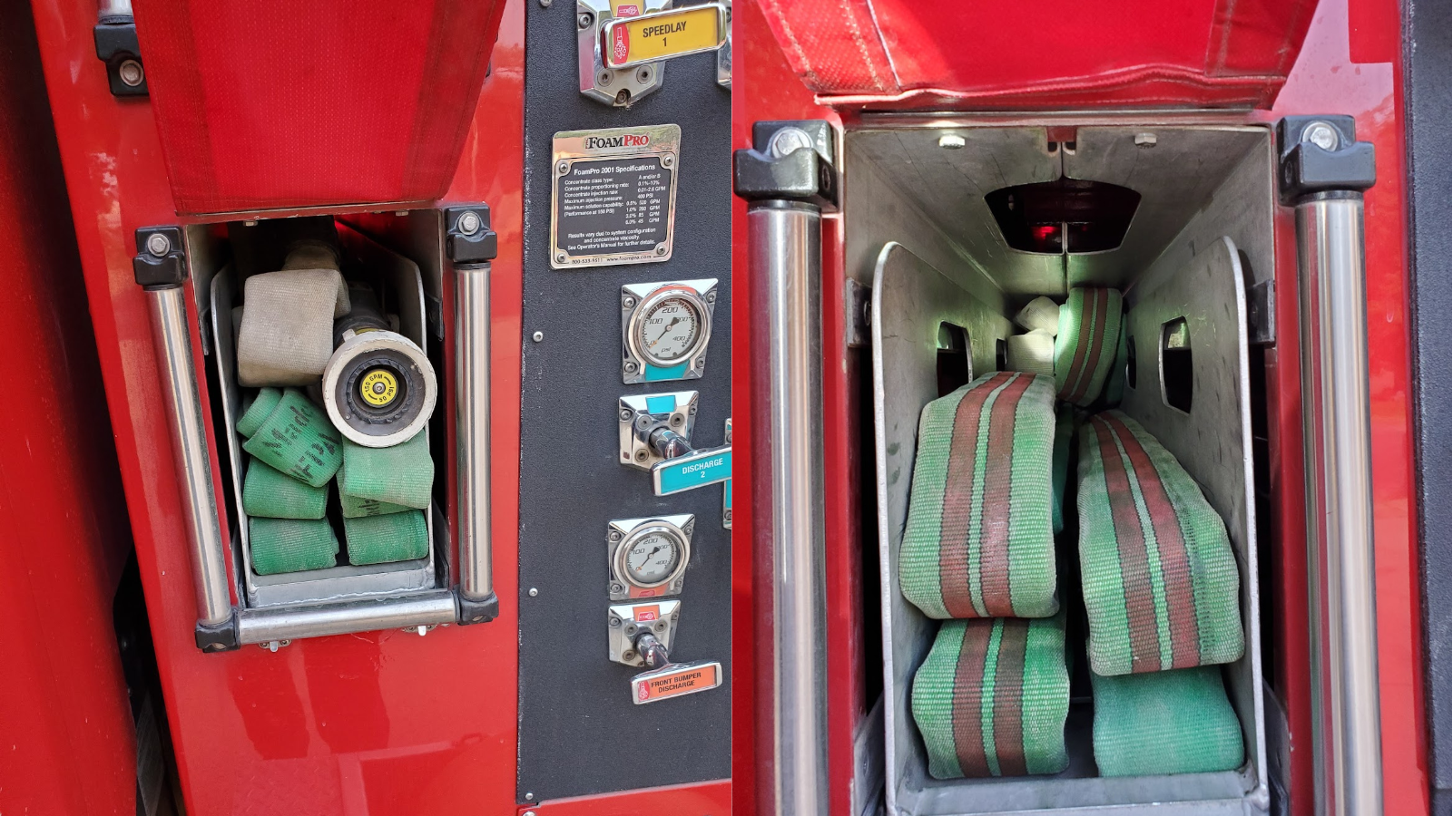 Inside the Speedlay Hose Tray